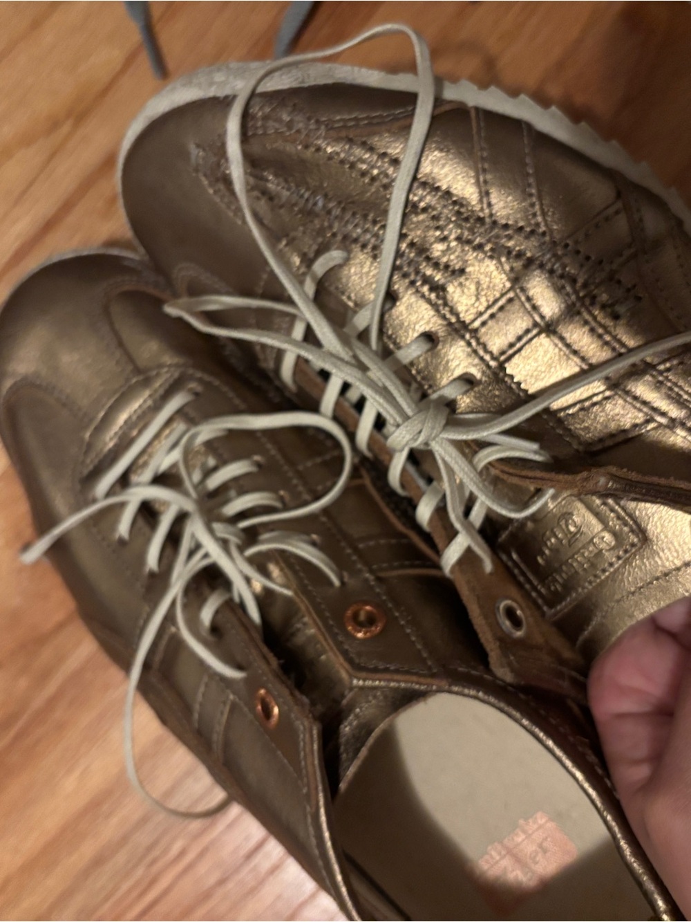 Onitsuka tiger 
Diesel Metallic Gold Sneakers w7/7.5